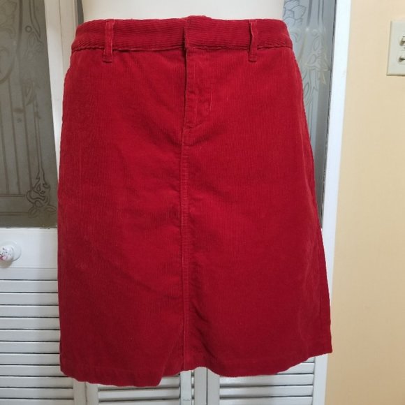 American Living Skirts American Living Ladies Beautiful Red Corduroy Pencil Skirt Poshmark